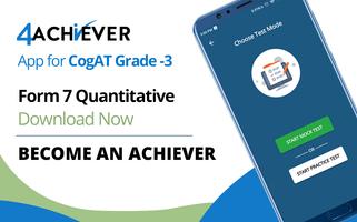CogAT 4Achiever – Form 7 Quantitative Prep Grade 3 Affiche