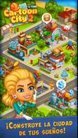 Cartoon city: granja y ciudad Poster