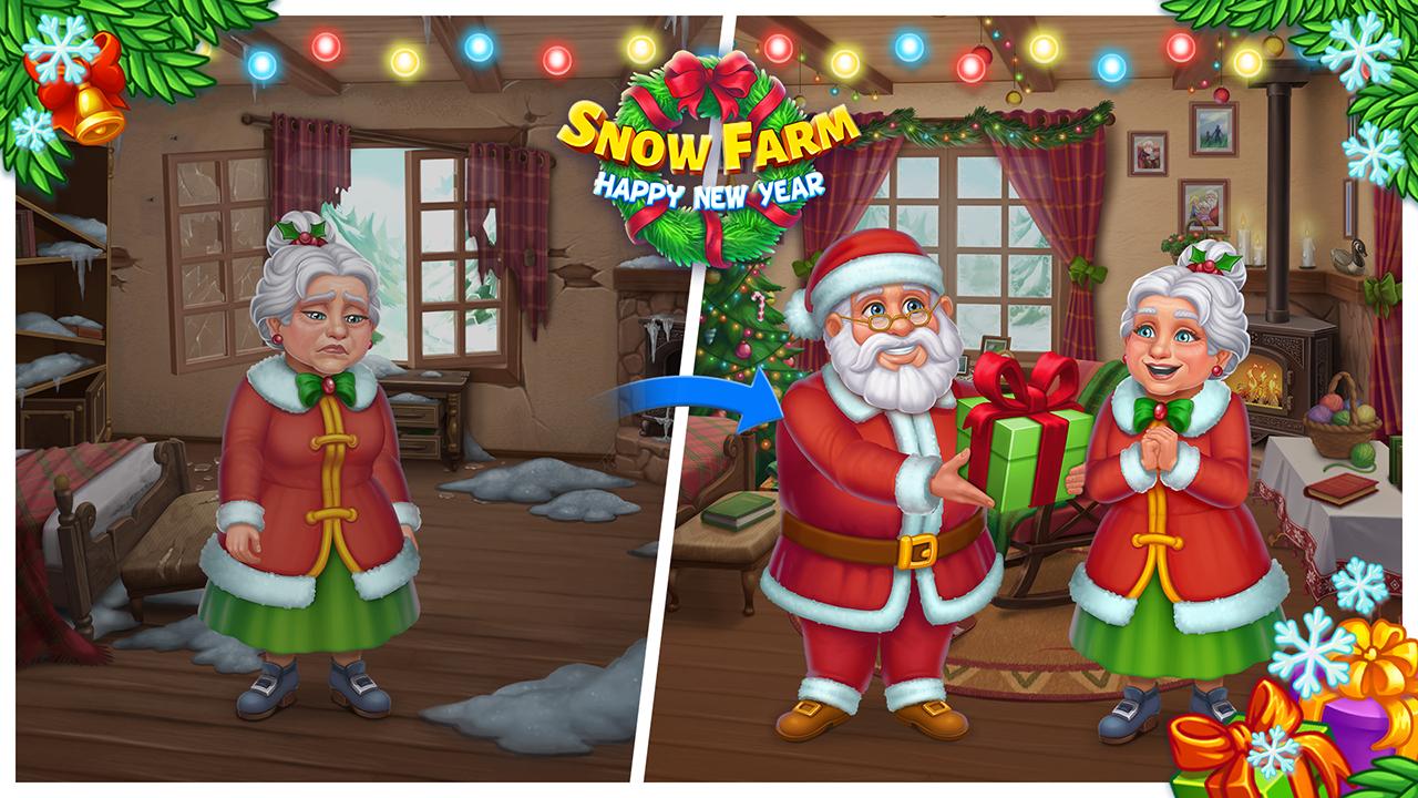 Farm Snow - Santa family story APK للاندرويد تنزيل