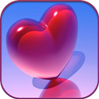 HD Love Hearts Live Wallpaper icône