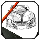 Car Sketch Drawing icon