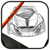 Car Sketch Drawing ícone