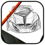 Car Sketch Drawing simgesi