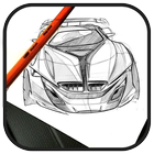 Car Sketch Drawing ikona