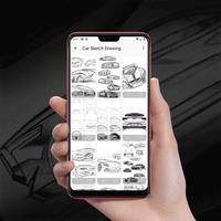 Car Sketch Drawing poster