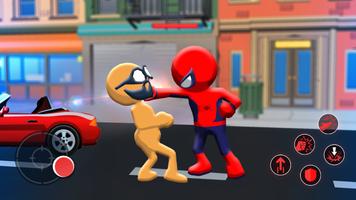 Stickman Fighter: Spider Hero capture d'écran 1