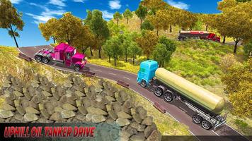 Off road Cargo Truck Sim: Uphill Oil Tanker Driver اسکرین شاٹ 3