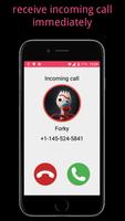 Poster Fake Call From Forky PRANK