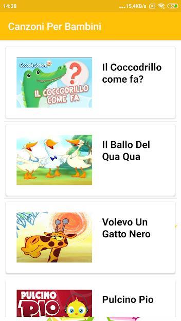Canzoni Per Bambini For Android Apk Download