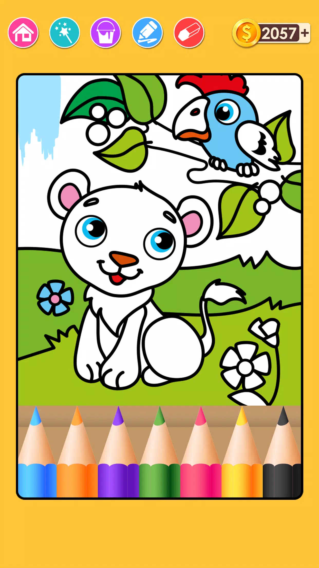 Livro de colorir de animais de crianças (completo)::Appstore  for Android