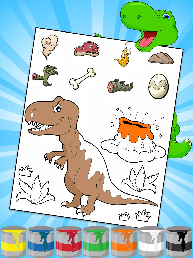 Download grátis: dinossauros para colorir