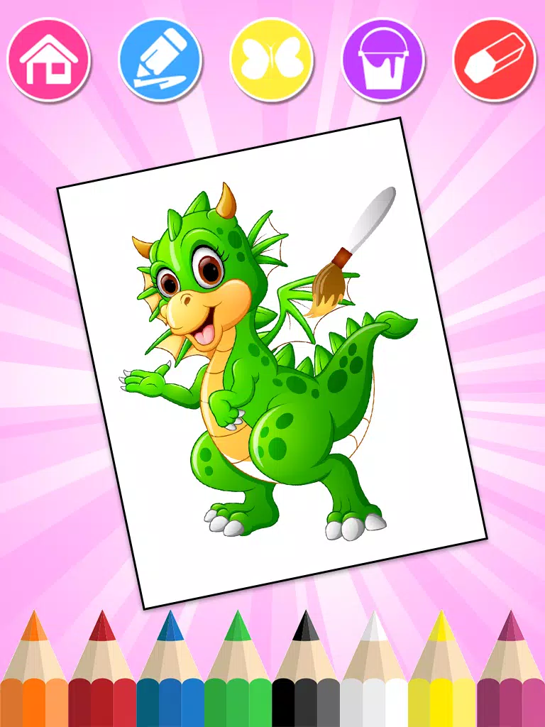 Download do APK de Dinossauros: Colorir - Jogo Grátis para