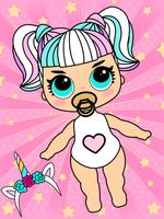 Lol Dolls Coloring Book, Lols & Dresses captura de pantalla 2