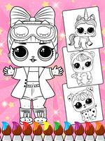 Lol Dolls Coloring Book, Lols & Dresses captura de pantalla 1