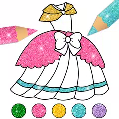 Glitter Coloring Book: Dresses XAPK download