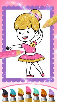 Glitter Dress Colouring Pages for Girls 截图 22