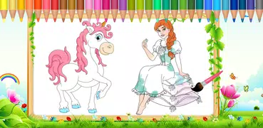 Princesa livro para colorir 3