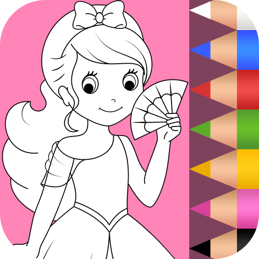 Princesa livro para colorir 3