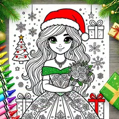 Скачать Princess Coloring Book & Games XAPK