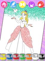 Princess Coloring Book & Games スクリーンショット 1