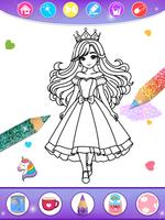 Princess Coloring Book & Games screenshot 2