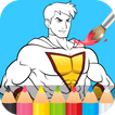 Super-héros à colorier