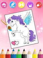 Unicorn Coloring Book for Kids poster