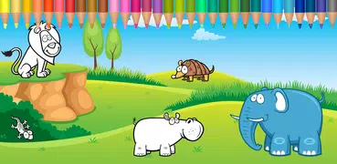 Tiere Färbung: Kinder-Spiel 2