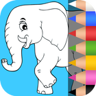 Icona animali da colorare bambini 2