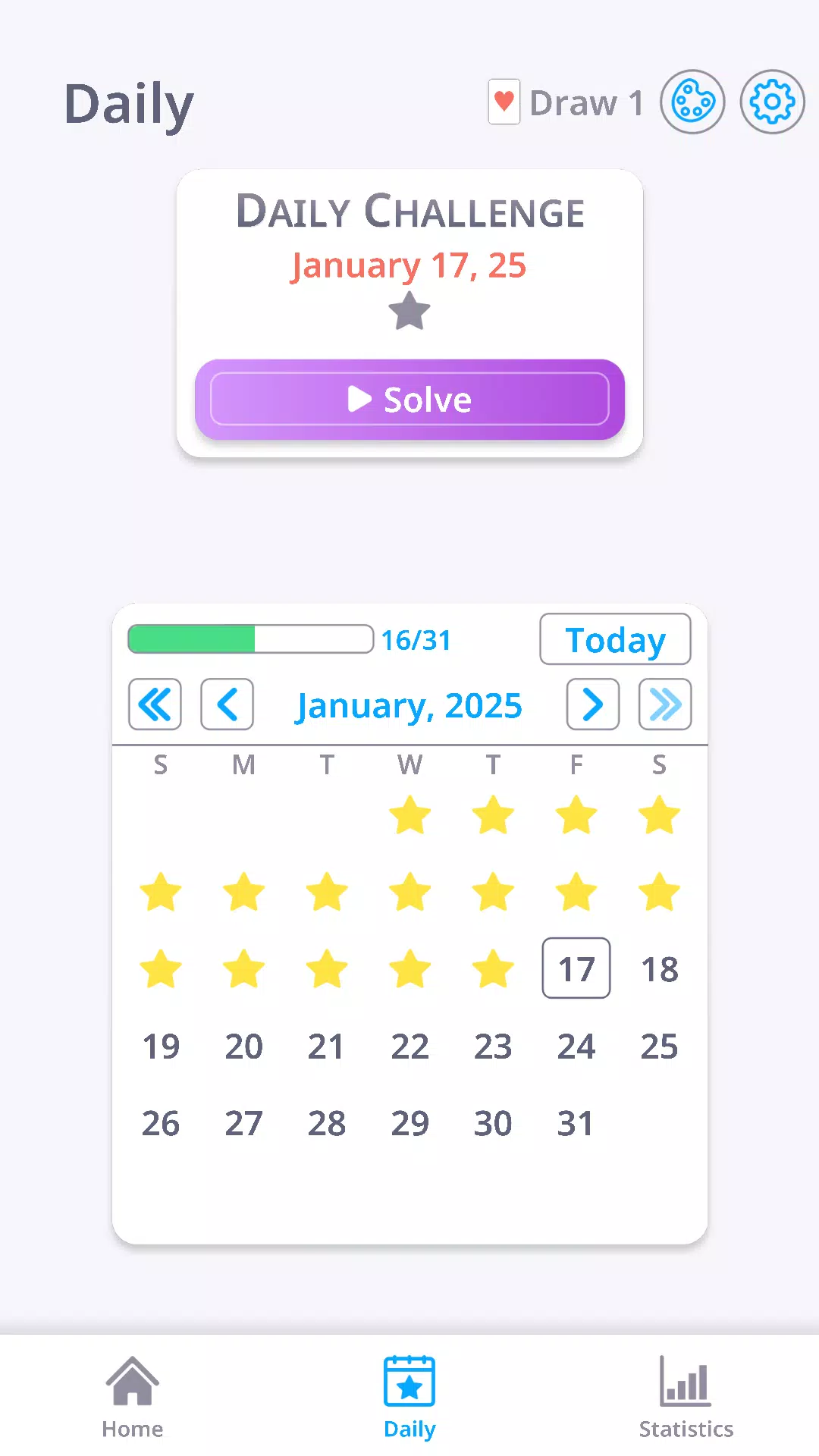 Solitaire. Daily Patience Game