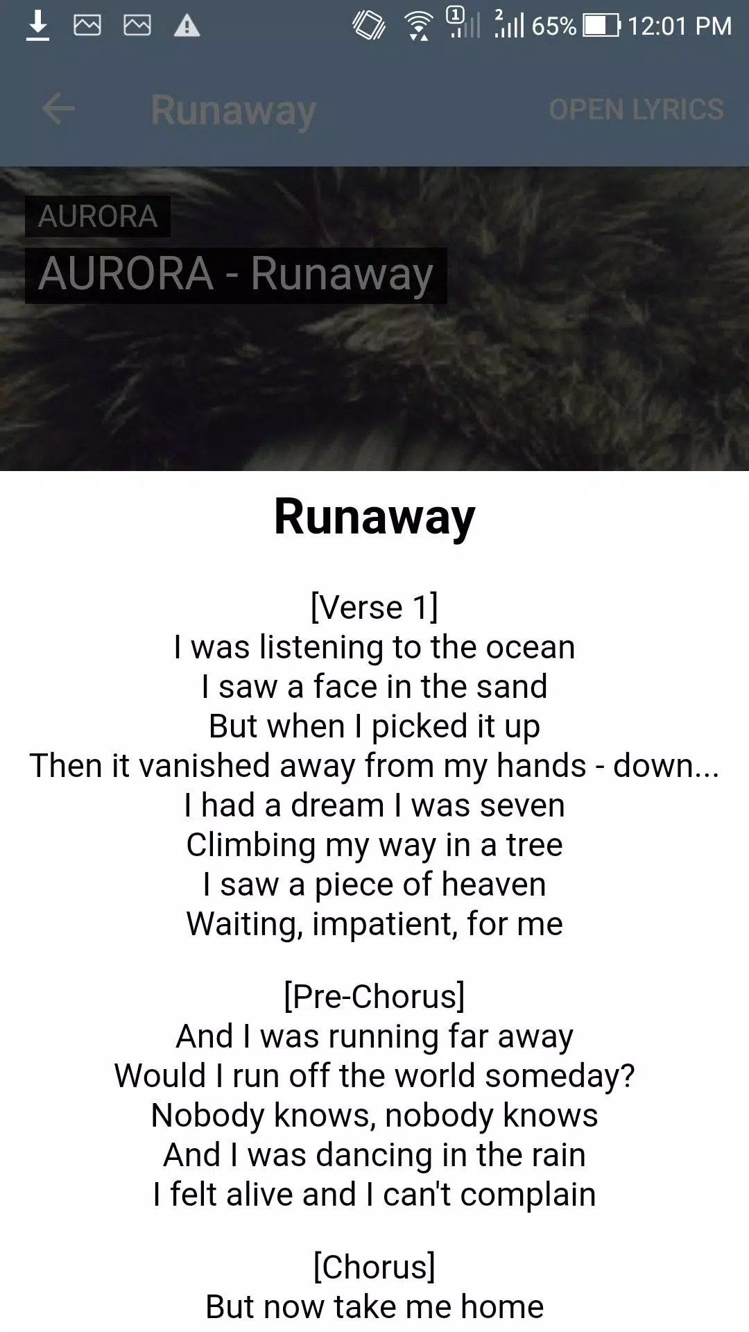 AURORA lyrics with translations