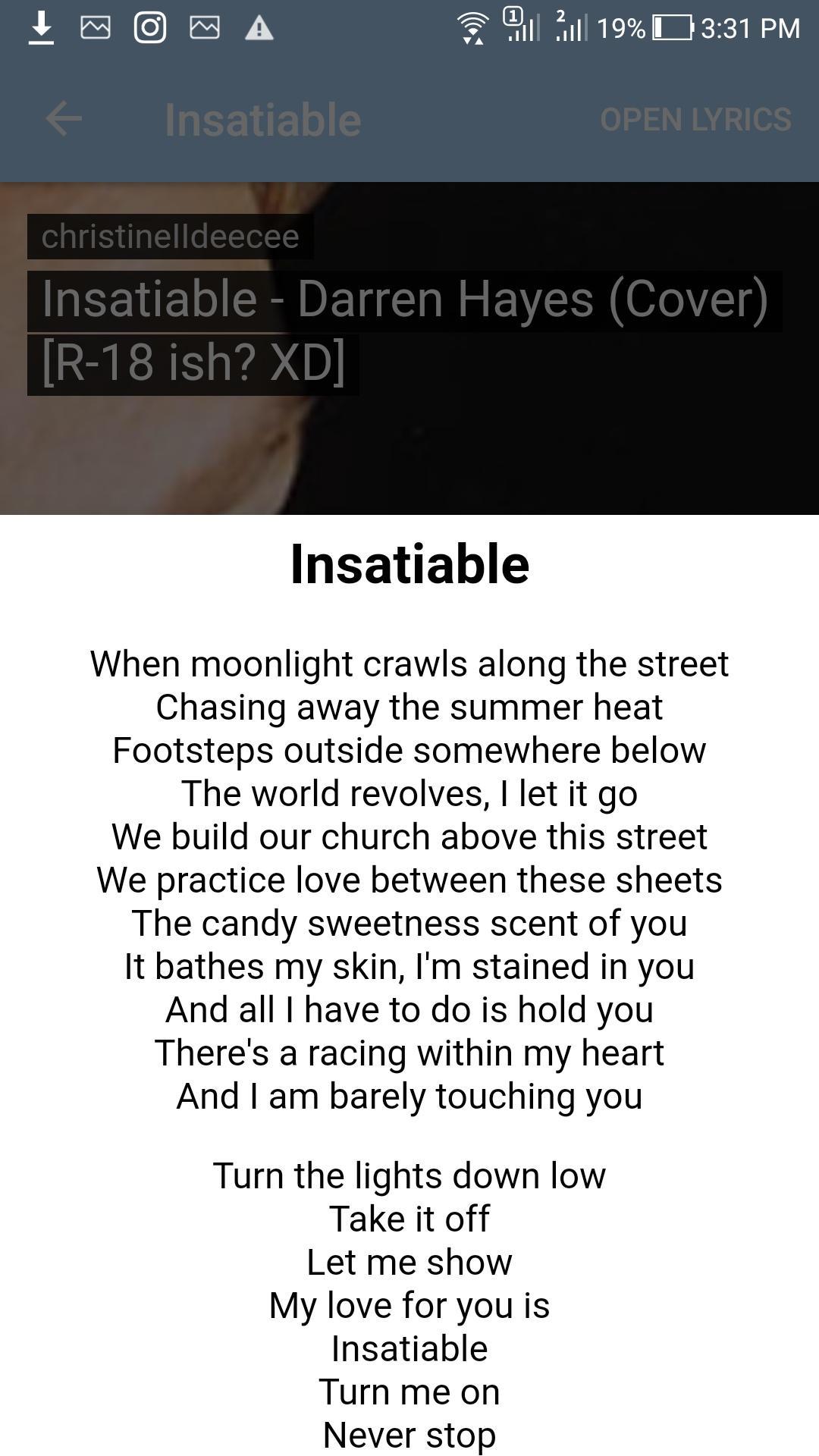 Darren Hayes Top Song Lyrics Для Андроид - Скачать APK