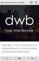 dwb : Daily Web Browser Affiche