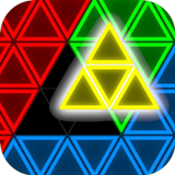 Glow Block Triangle Puzzle Zeichen