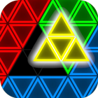 Glow Block Triangle Puzzle icono
