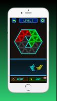 Glow Block Triangle Puzzle screenshot 1