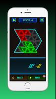 Glow Block Triangle Puzzle скриншот 2