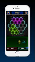 Glow Block Hexa Puzzle poster