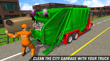 City Trash Truck Simulator-Waste Transporter 2019 poster