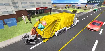 Hospital Garbage Transport Truck Simulator 2019