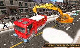 Snow Heavy Excavator Loader Simulator 19 ảnh chụp màn hình 2