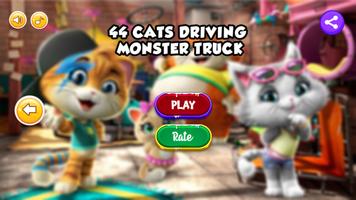 44 Cats Cartoon Games Driving For Heros Adventure capture d'écran 1