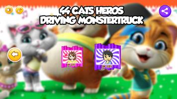 44 Cats Cartoon Games Driving For Heros Adventure capture d'écran 3