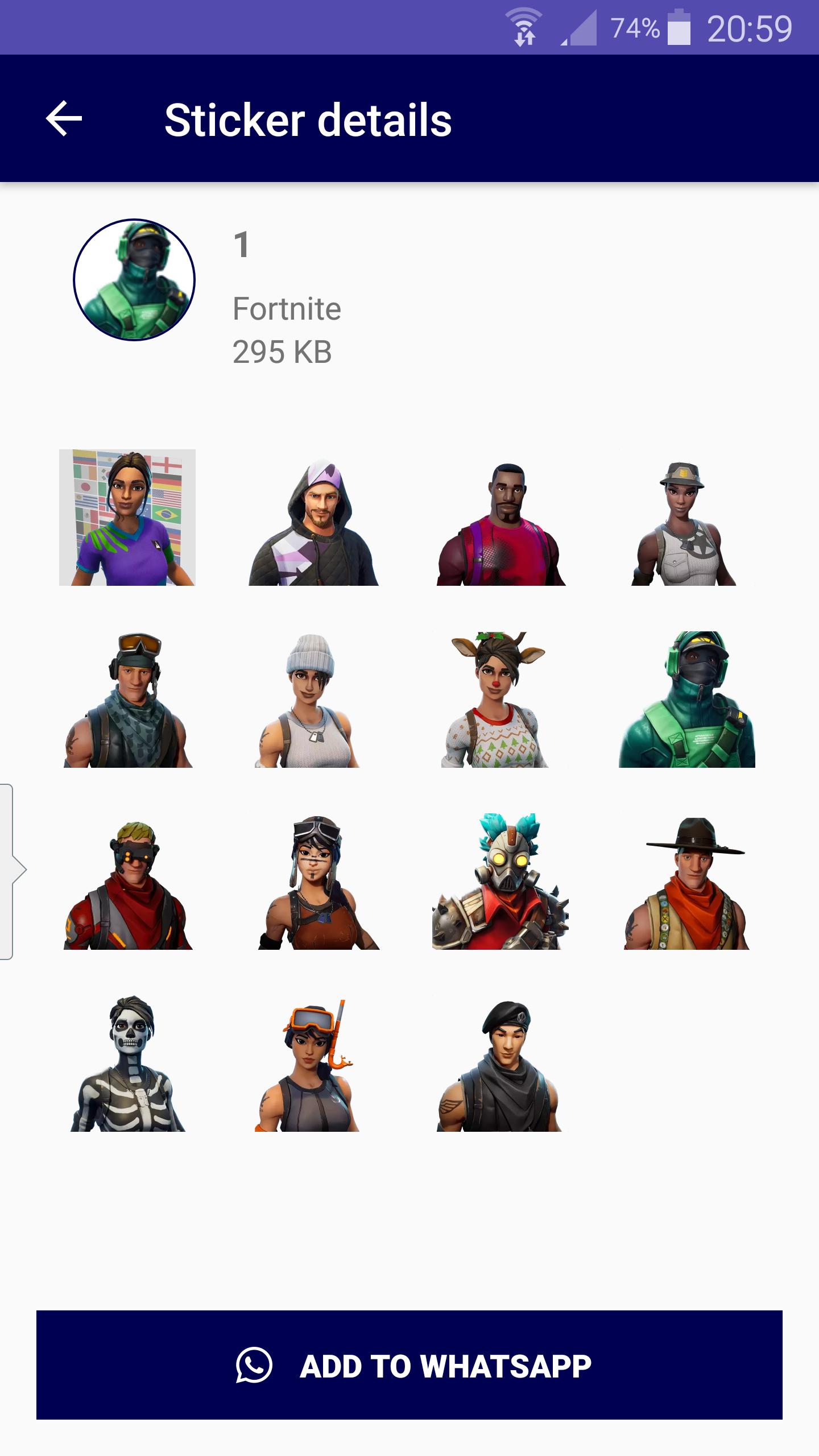 Aas gebrek Lui WAStickerApps For Fortnite - Stickers For WhatsApp for Android - APK  Download