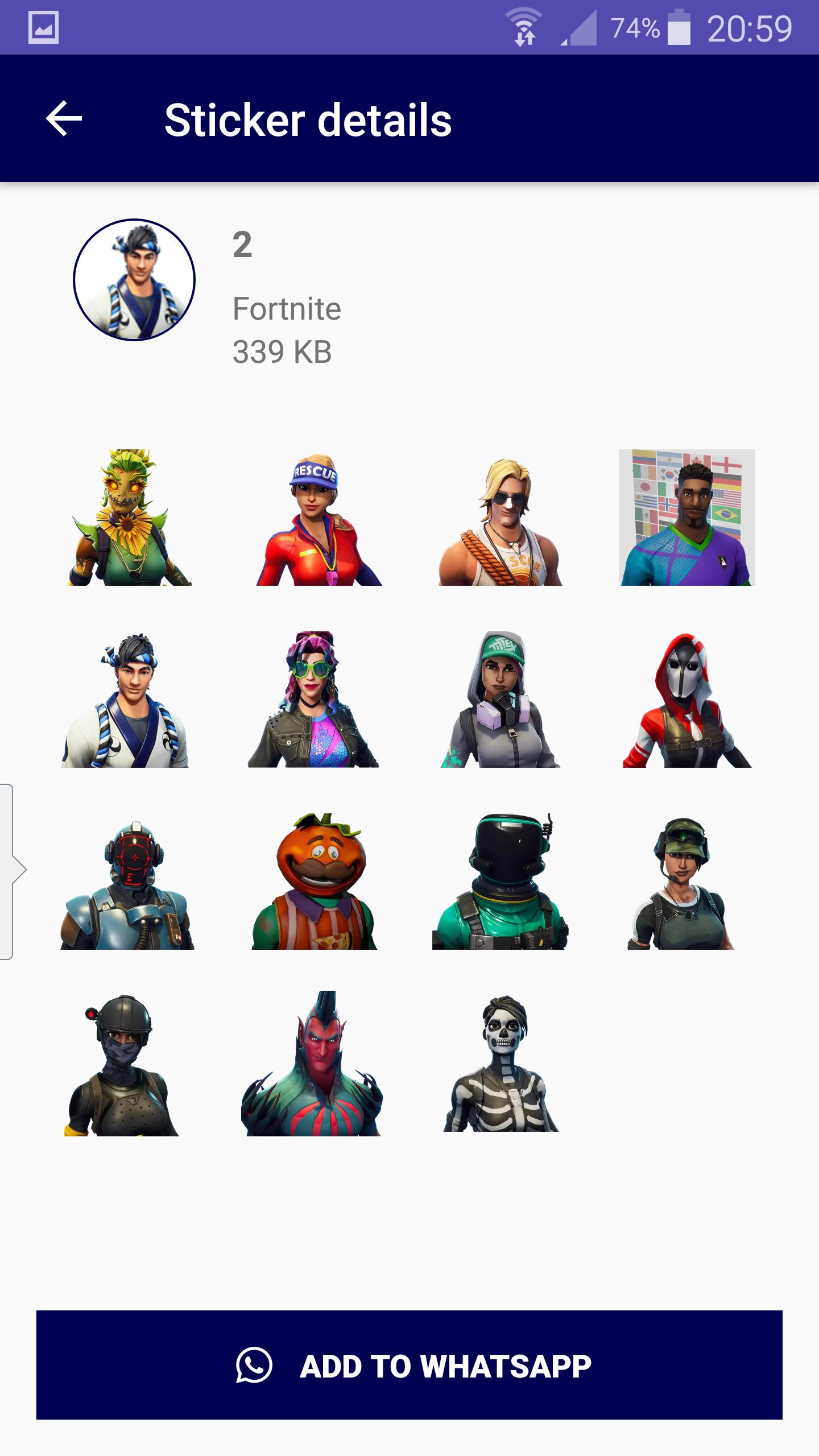 WAStickerApps For Fortnite - Stickers For WhatsApp APK pour Android  Télécharger