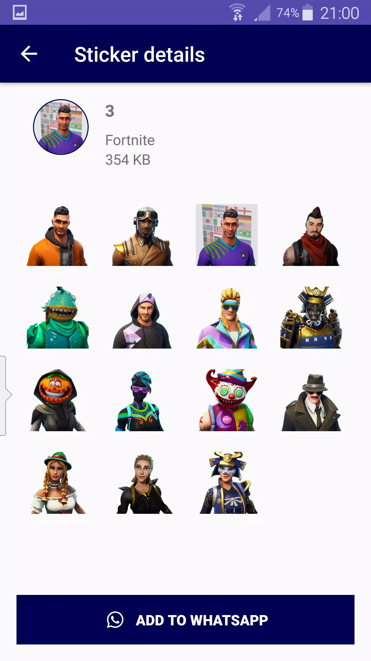 zelf Dhr Gematigd WAStickerApps For Fortnite - Stickers For WhatsApp APK pour Android  Télécharger