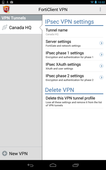 FortiClient VPN screenshot 6