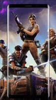 Wallpapers for Fortnite skins, fight Battle season Cartaz