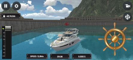 برنامه‌نما Realistic Yacht Simulator عکس از صفحه