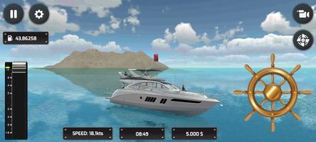 برنامه‌نما Realistic Yacht Simulator عکس از صفحه